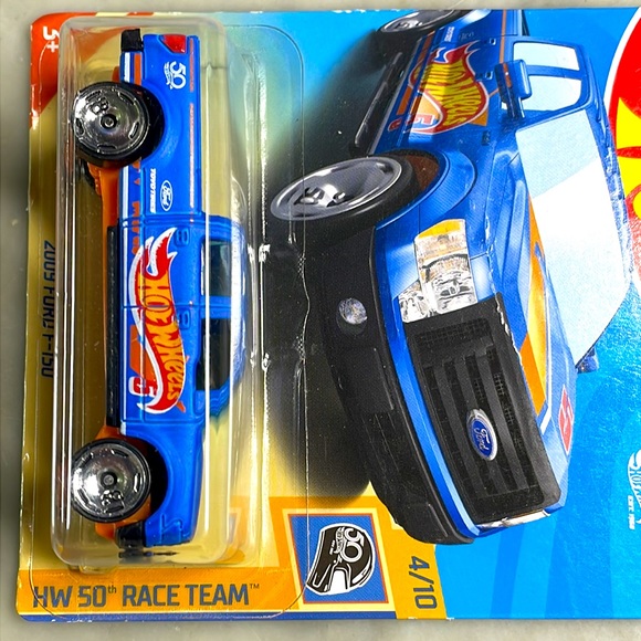 Hot Wheels 2009 Ford F-150 50th Anniversary Zamac Race Team 4/10 - 1:64 Scale Diecast Car Collectible